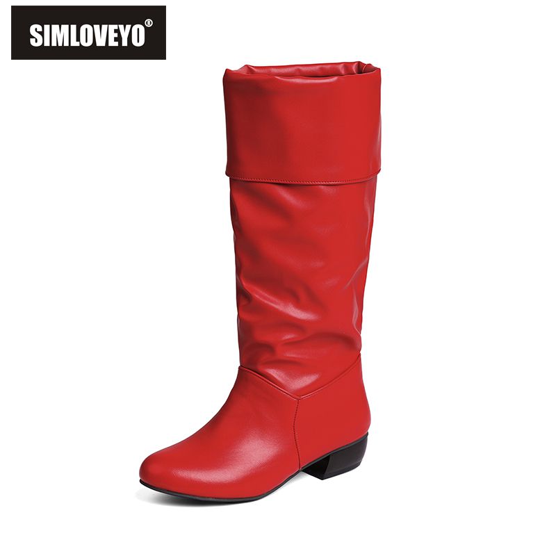 Women'S Shoes Extended Sizes - SIMLOVEYO 2025 Neue Weibliche Mitte Wade