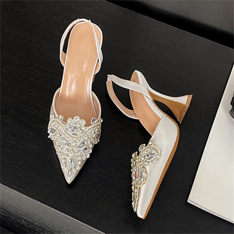 Women Shoes Zara - Eilyken Frühling Kristall Diamant Slingback Frauen