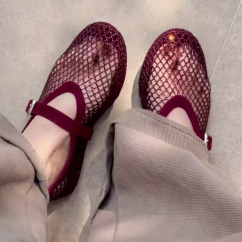 Mary Jane Shoes - Hohle Strass-Baotou-Sandalen für Damen 2026 –