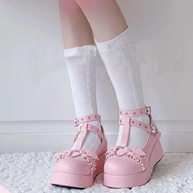 Neue Sweet Heart Buckle Wedges – Women'S Shoes Large Bewertung und Preis