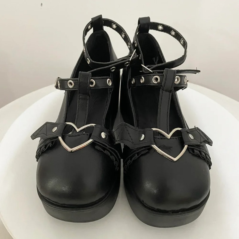Neue Sweet Heart Buckle Wedges – Women'S Shoes Large Bewertung und Preis