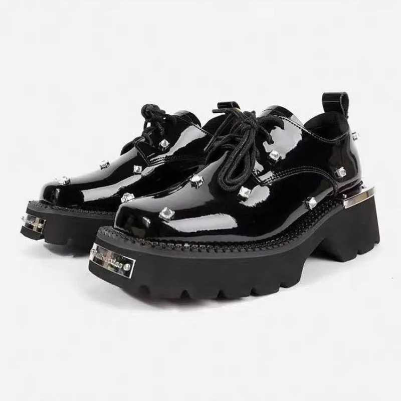 Damen-Loafer, Kristall-Plattfo – Mary Jane Shoes Bewertung und Preis