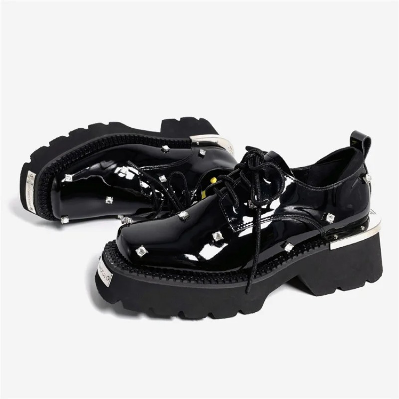 Damen-Loafer, Kristall-Plattfo – Mary Jane Shoes Bewertung und Preis