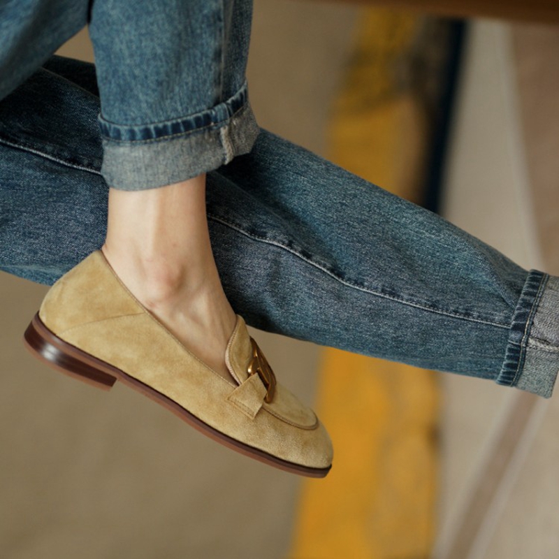 Wildleder Leder Frauen Loafers – Women'S Shoes Large Bewertung und Preis