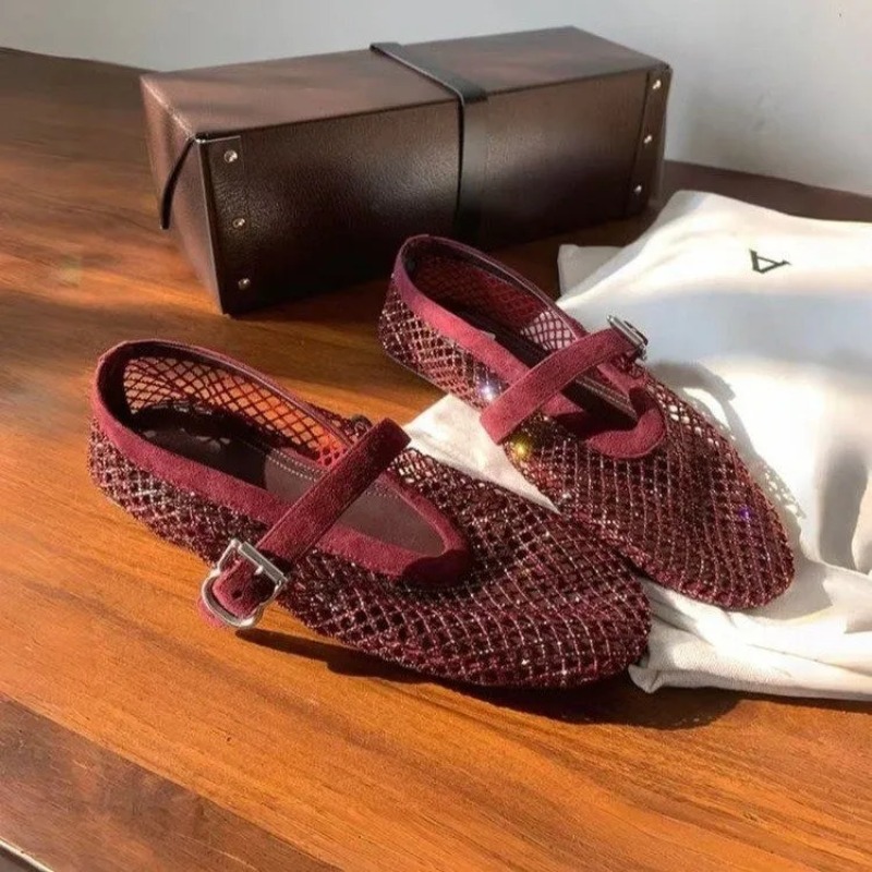 Hohle Strass-Baotou-Sandalen f – Mary Jane Shoes Bewertung und Preis