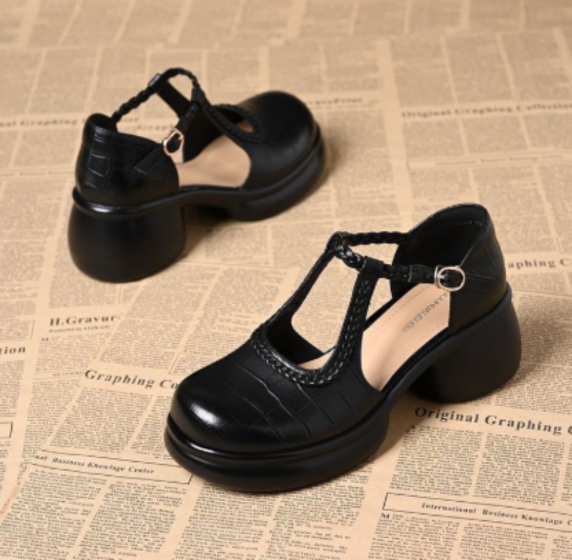 Schwarze Damen-Mary-Jane-Sanda – Mary Jane Shoes Bewertung und Preis