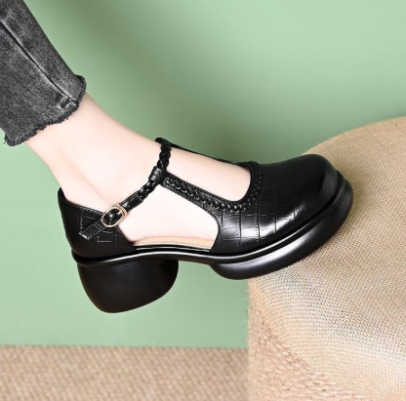 Schwarze Damen-Mary-Jane-Sanda – Mary Jane Shoes Bewertung und Preis